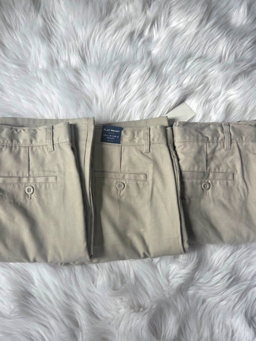 NAUTICA NWOT Bundle of 3 School Uniform Boys Double Knee Pants Khakis Size 14